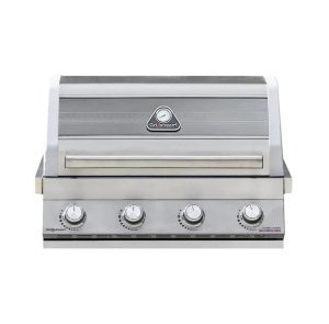 Grillstream Gourmet 4 Burner Built-In Hybrid Gas BBQ with Side Burner